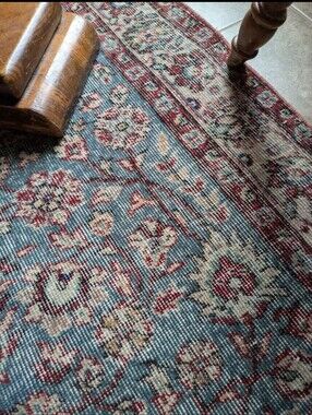Vintage Handwoven Turkish Wool Rug